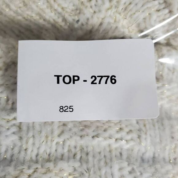 Maurices Women’s White Metallic Knit Sweater XS - Picture 6 of 6